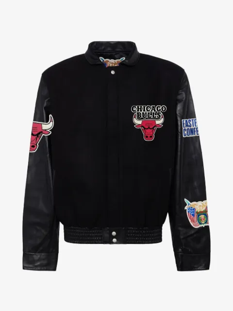 Jeff Hamilton logo patch bomber jacket