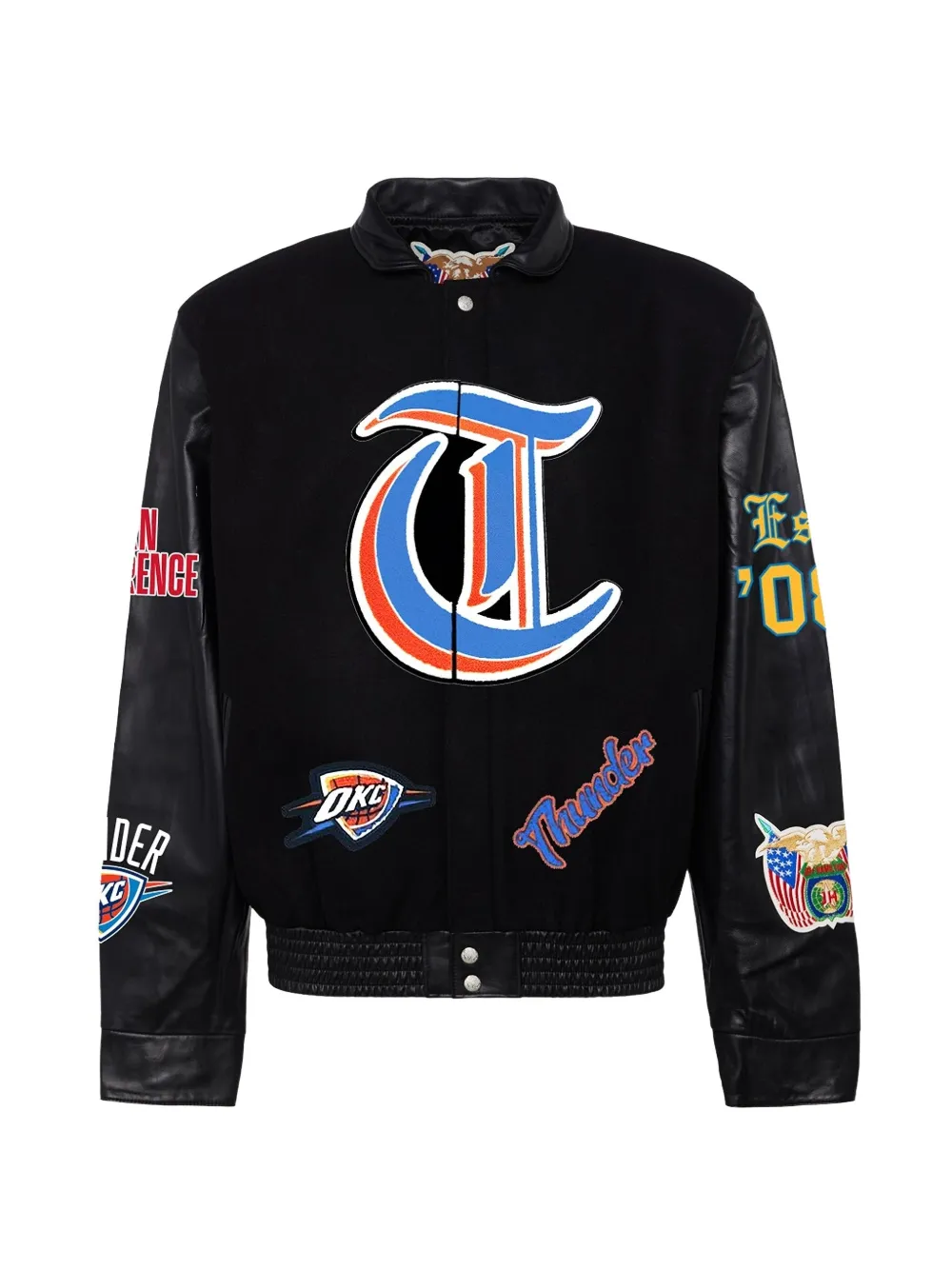 Jeff Hamilton Oklahoma City Thunder varsity jacket - Nero