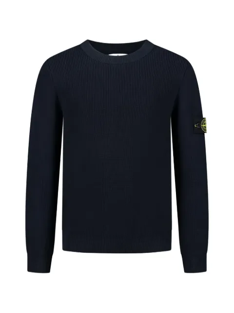 Stone Island Junior suéter con parche del logo