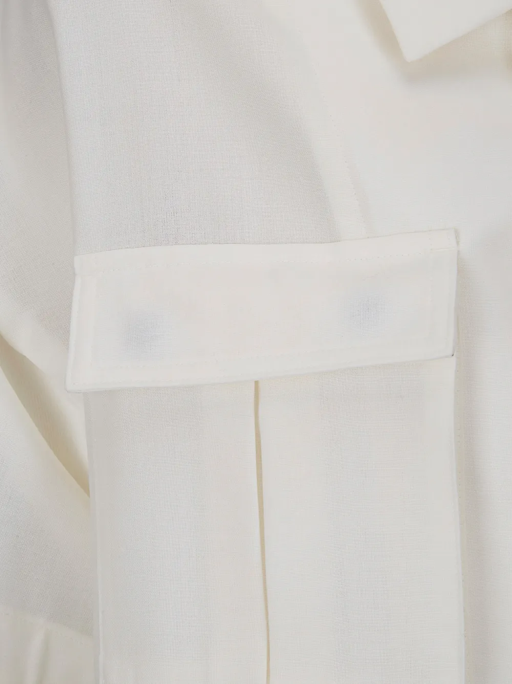  Sacai Pocket Short Sleeve Shirt - Neutrals 