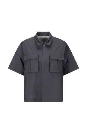 Sacai ダブルポケット デニムシャツ | ブルー | FARFETCH JP