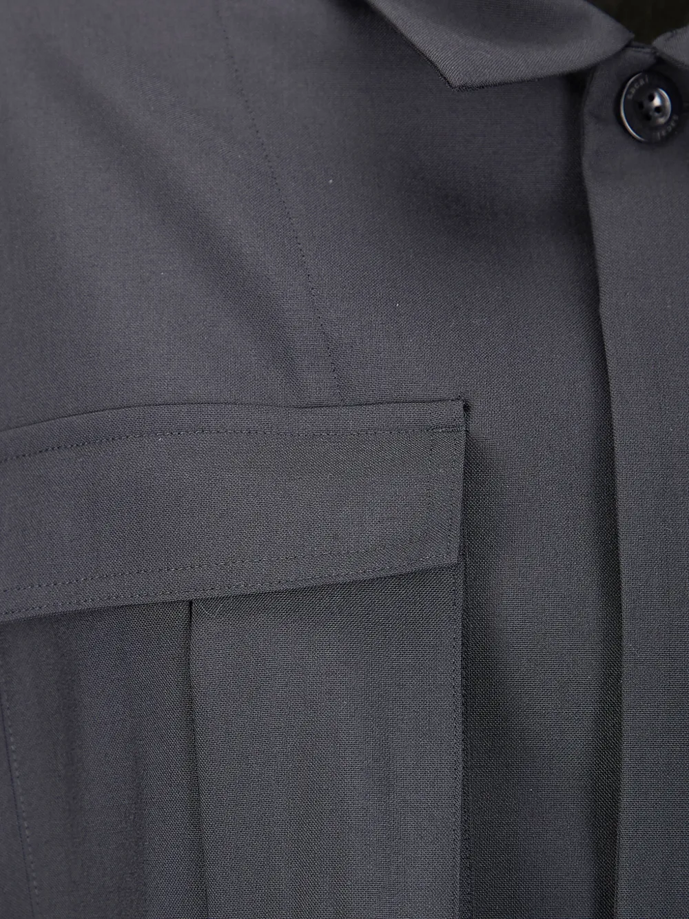 sacai Blouse met klepzak en vlakken Grijs