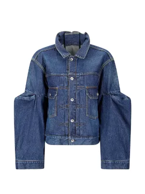 Sacai デニムジャケット | ブルー | FARFETCH JP