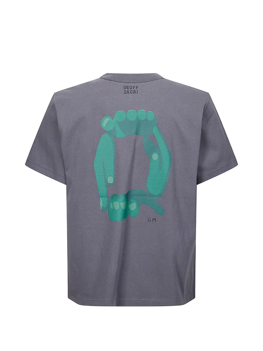 sacai x Geoff Mcfetridge T-shirt met print Grijs