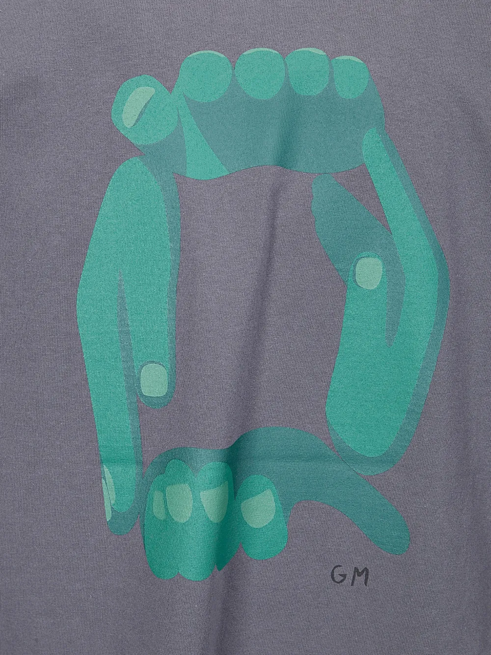 sacai x Geoff Mcfetridge T-shirt met print Grijs