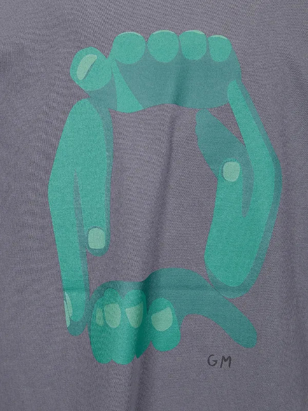 Sacai x Geoff Mcfetridge Print Sacai T-shirt | Grey | FARFETCH PL