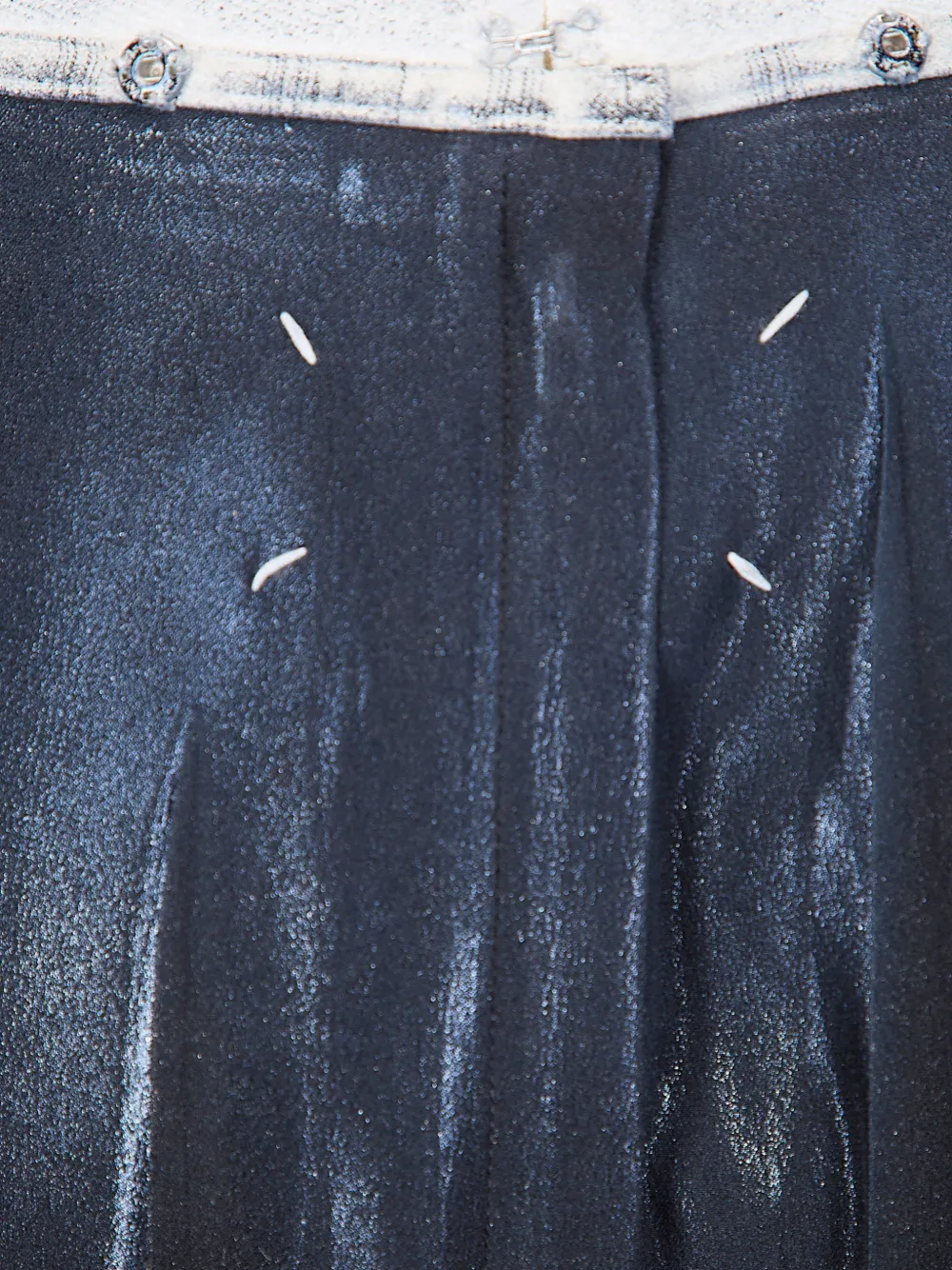  Maison Margiela Four-stitch Midi Skirt - Blue 