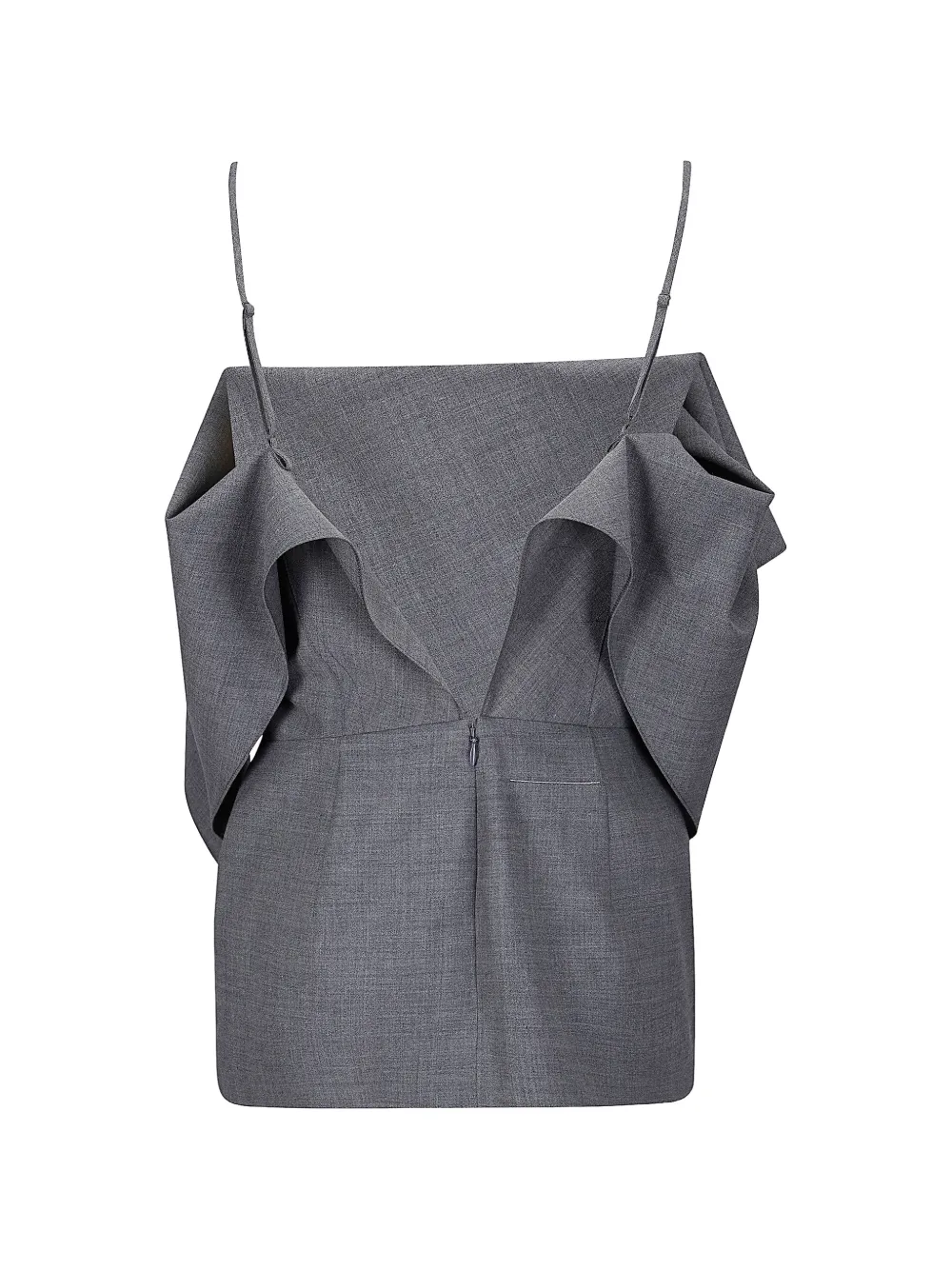 MM6 Maison Margiela Top met ruches Grijs