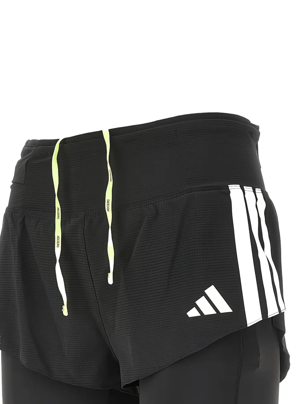 adidas Adizero gestreepte shorts Zwart