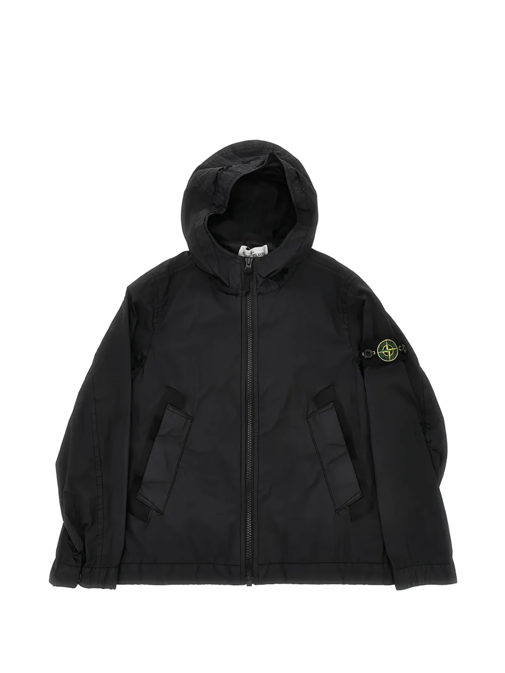 Stone Island Junior hooded zip jacket - Schwarz