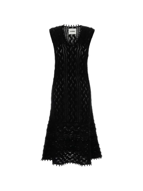 Jil Sander V-neck knitted dress