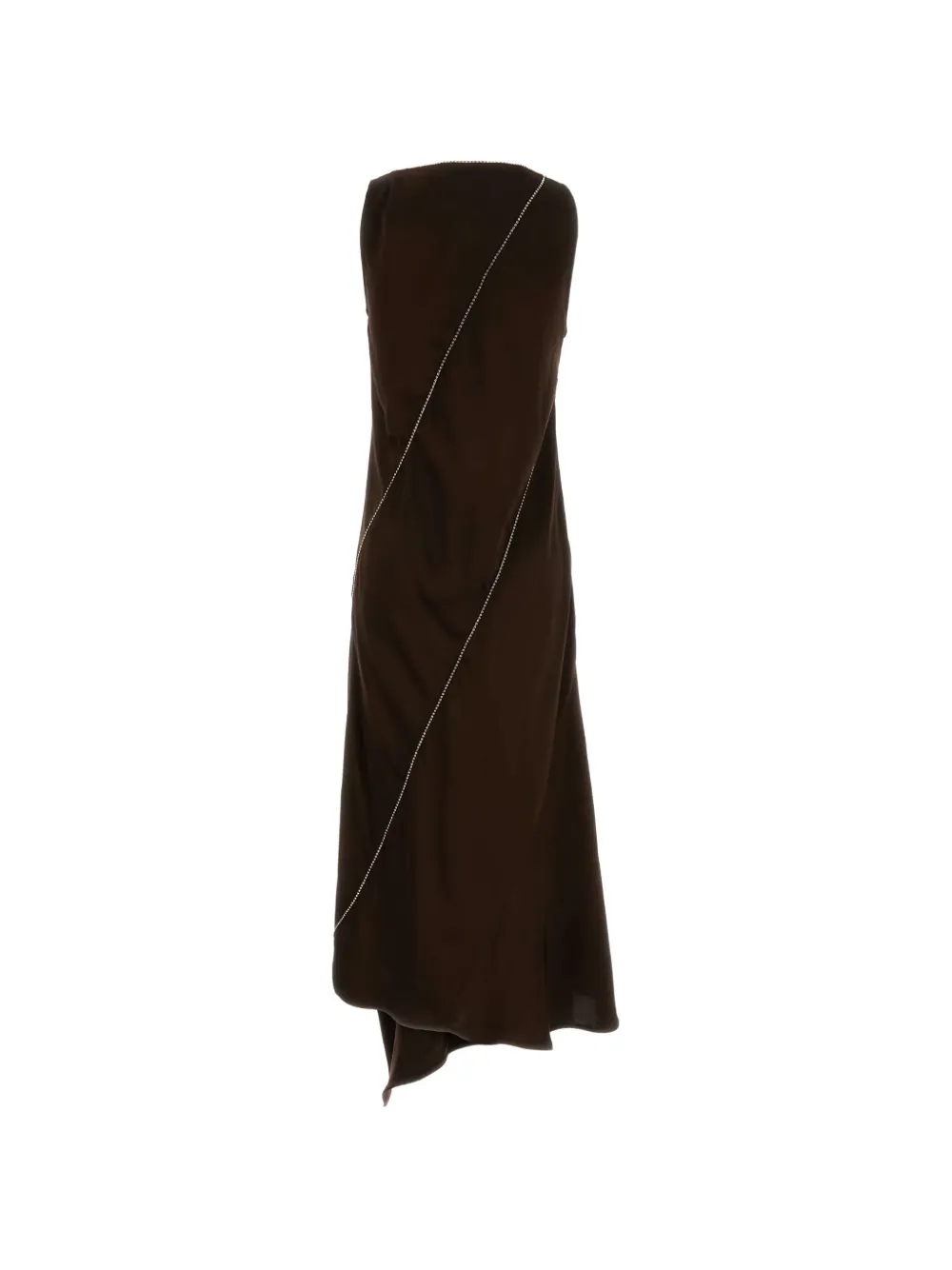 Jil Sander V-neck maxi dress - Bruin