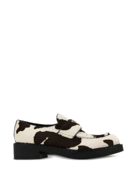 Prada loafers med dyremønster