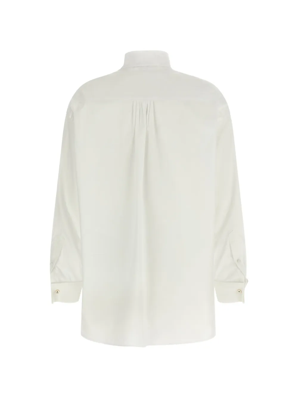 Kenzo lavalli&egrave;re collar embroidered shirt - Wit