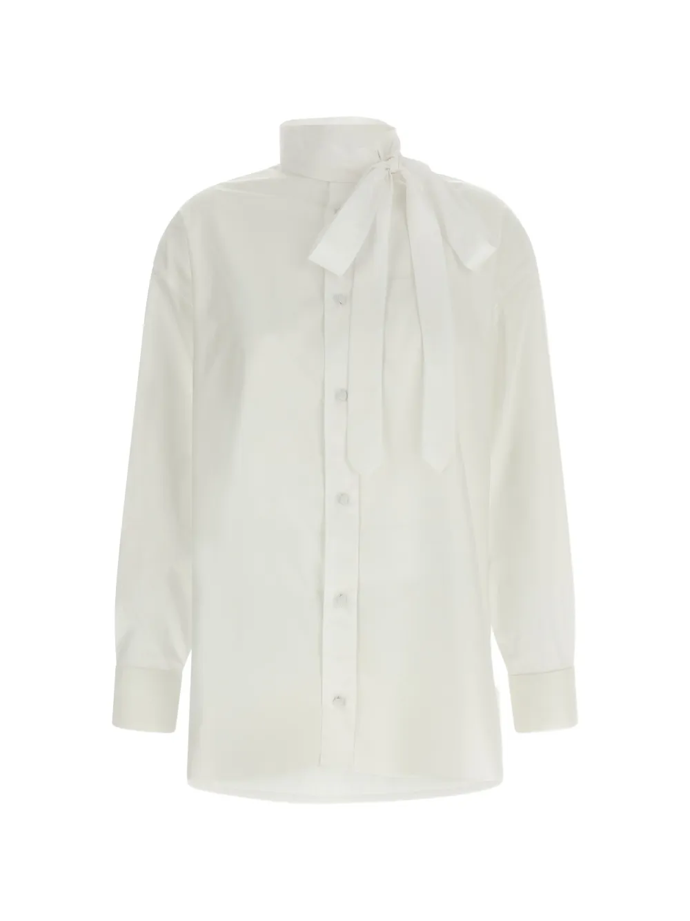Kenzo lavallière collar embroidered shirt - Bianco