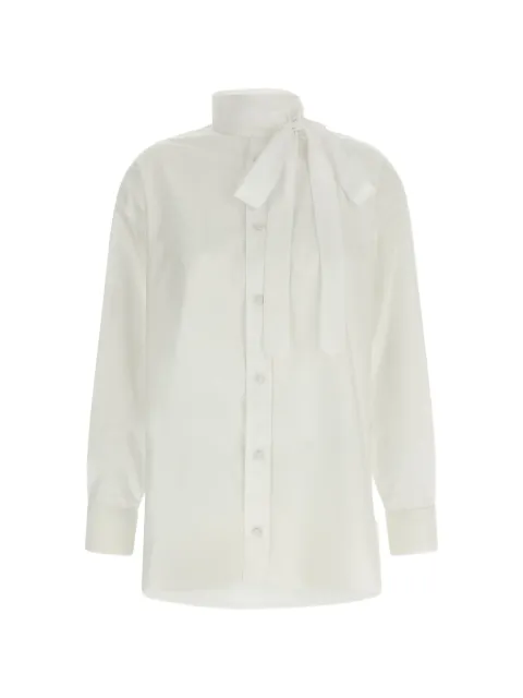 Kenzo lavallière collar embroidered shirt