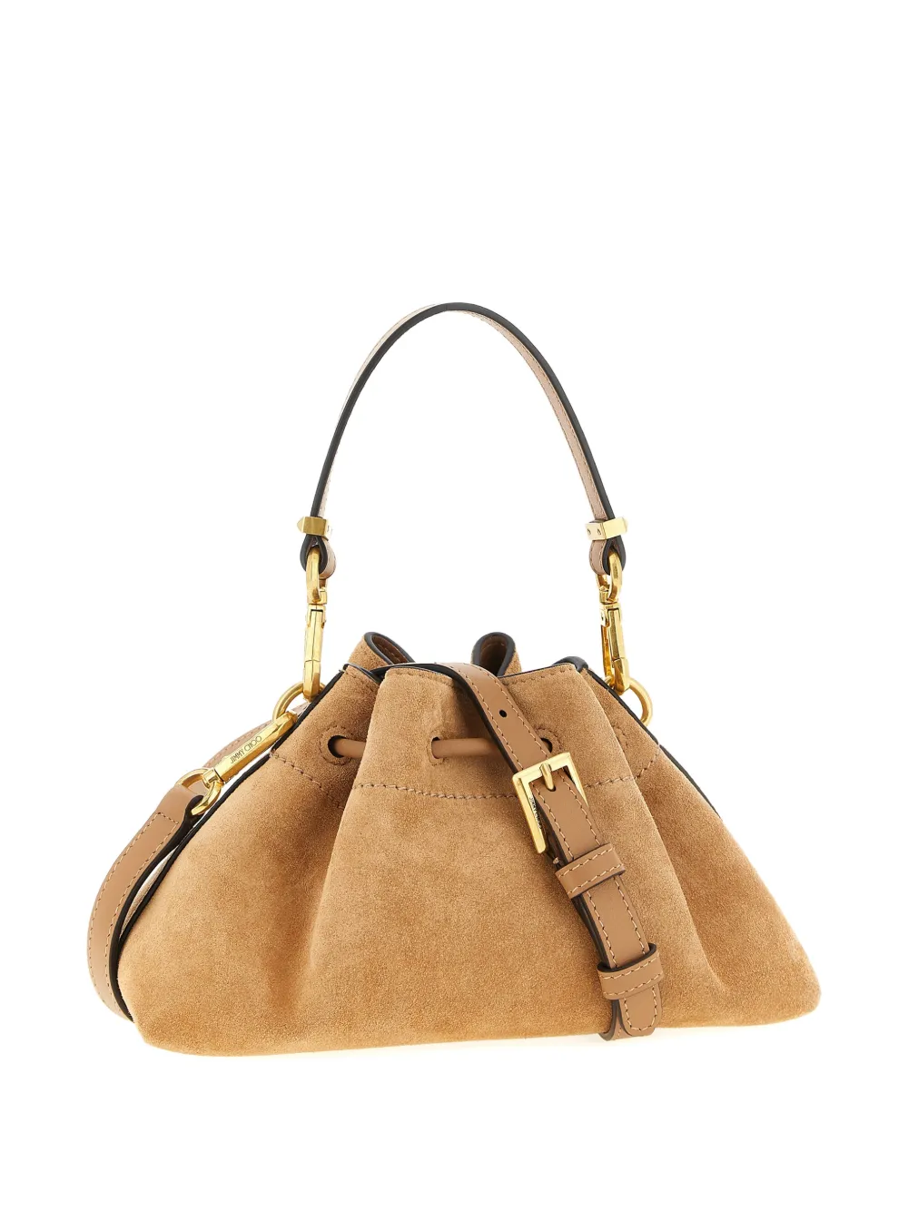 Jimmy Choo small suede shoulder bag - Bruin