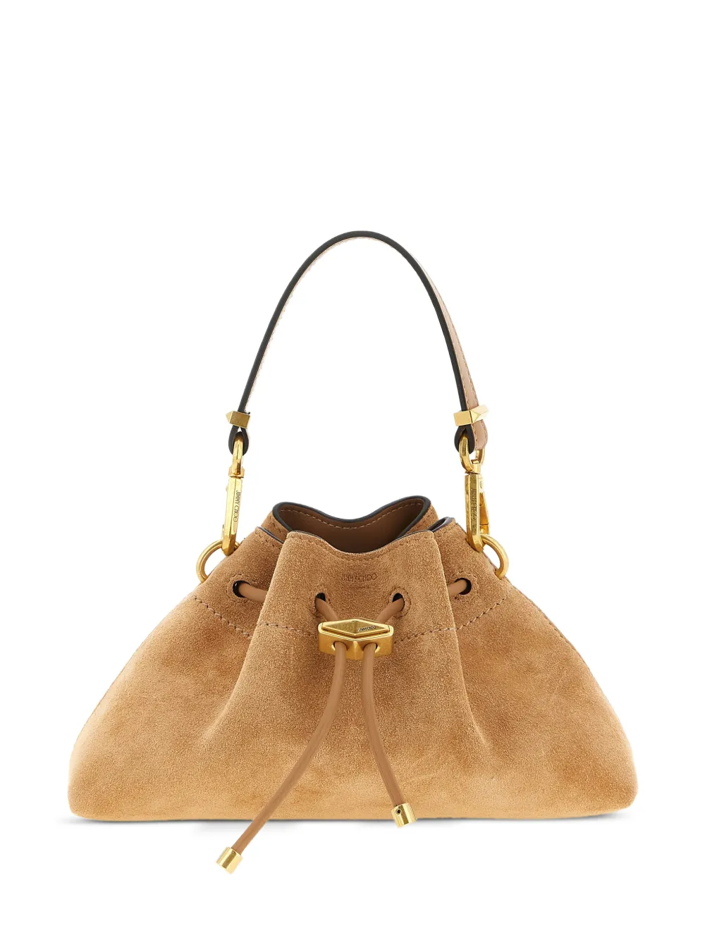 Jimmy Choo small suede shoulder bag - Marrone