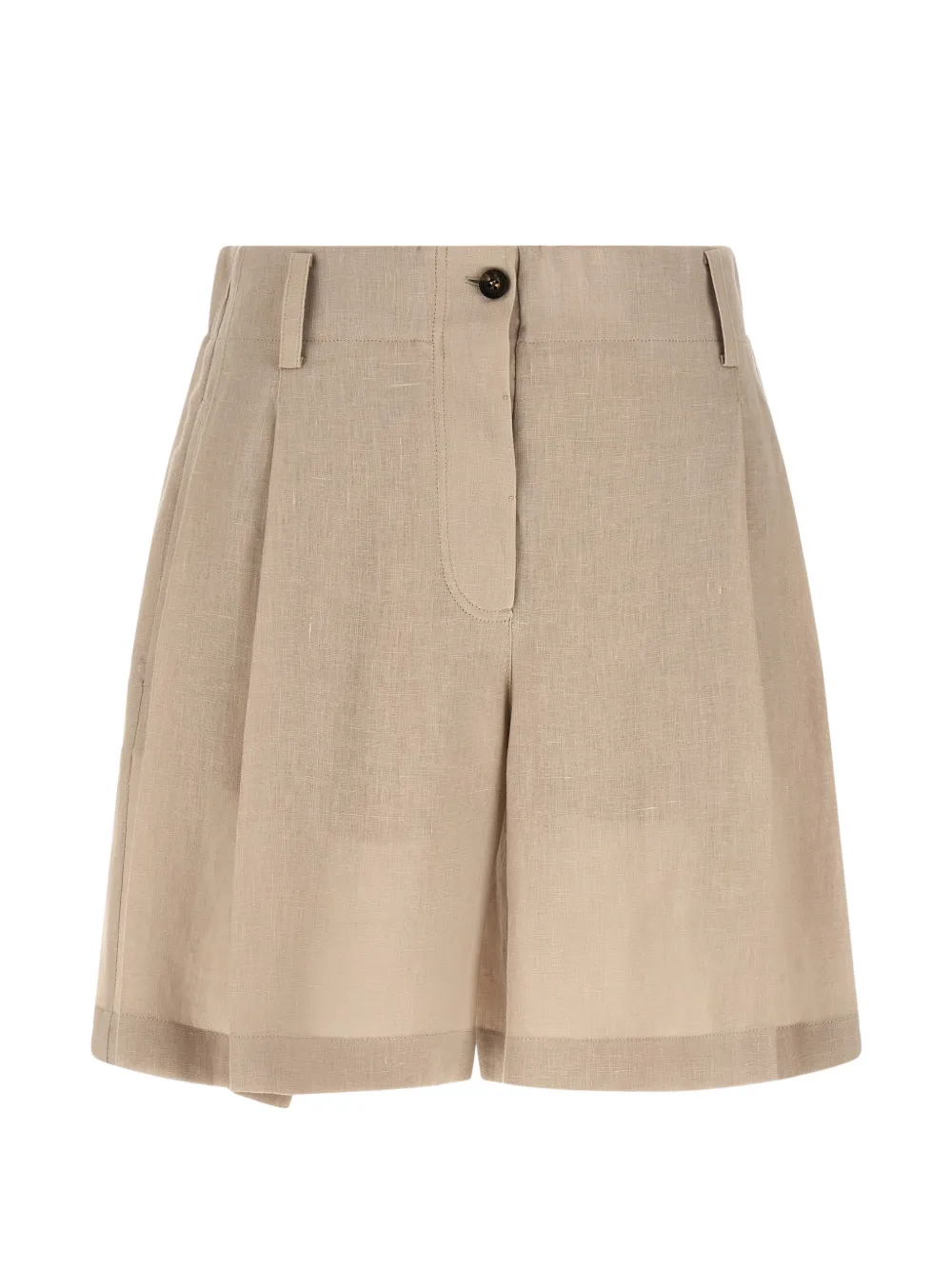 Brunello Cucinelli double-pleats shorts - Toni neutri