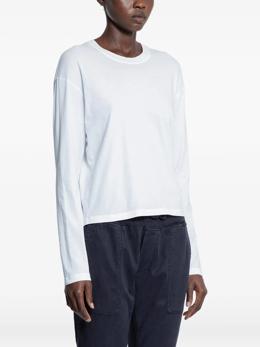 James Perse T-shirt met lange mouwen Wit