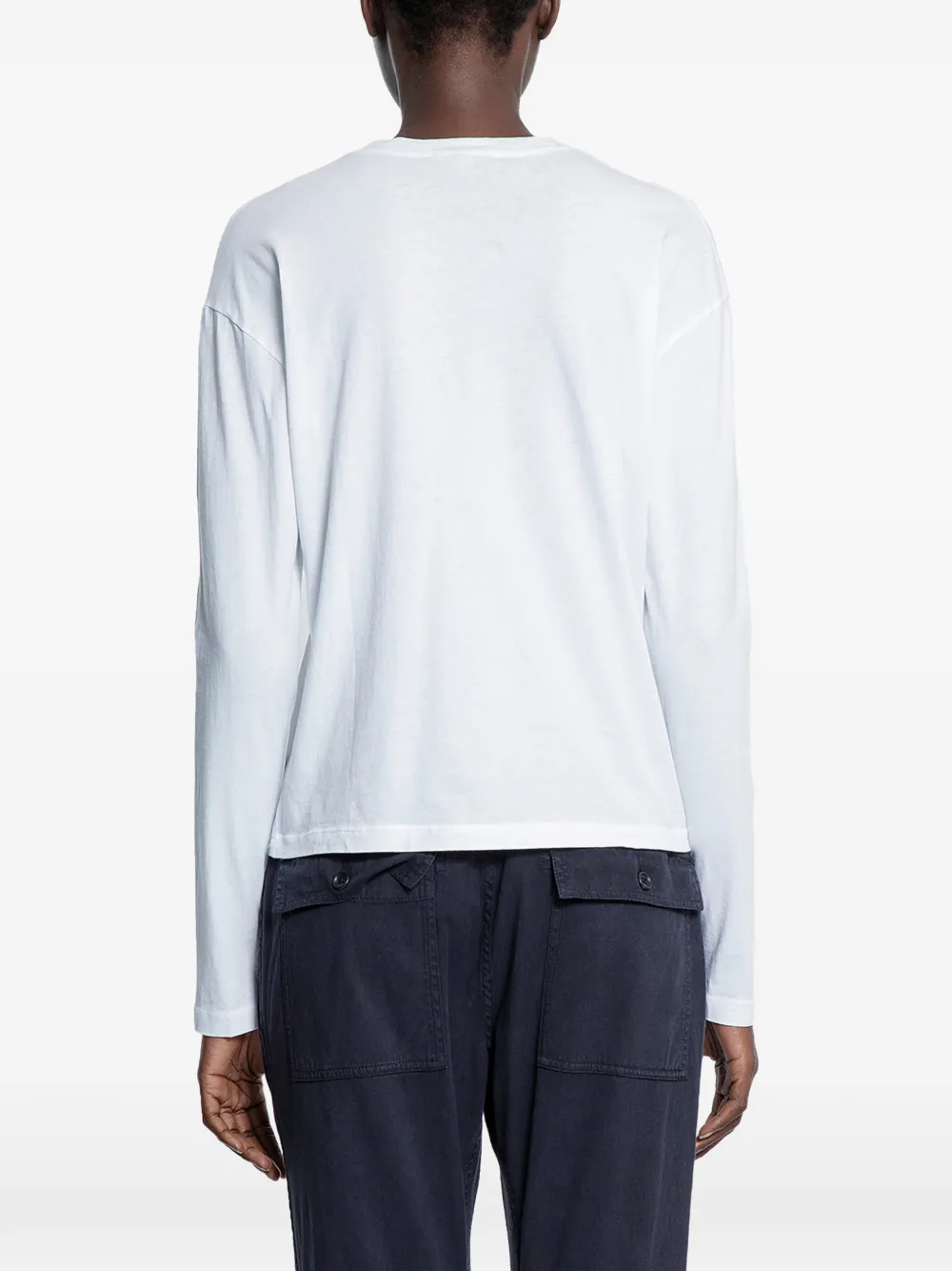 James Perse T-shirt met lange mouwen Wit