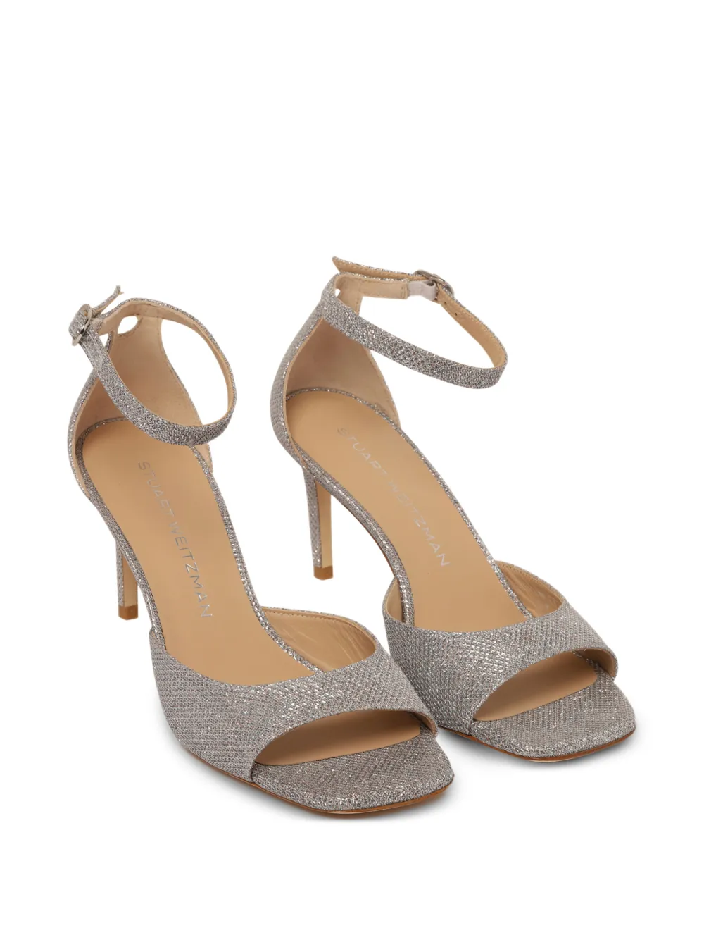 Stuart Weitzman Sandalen met enkelbandje Zilver