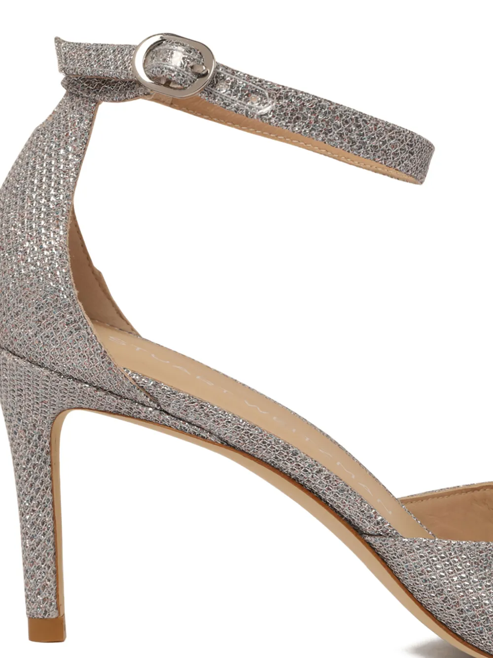 Stuart Weitzman Sandalen met enkelbandje Zilver