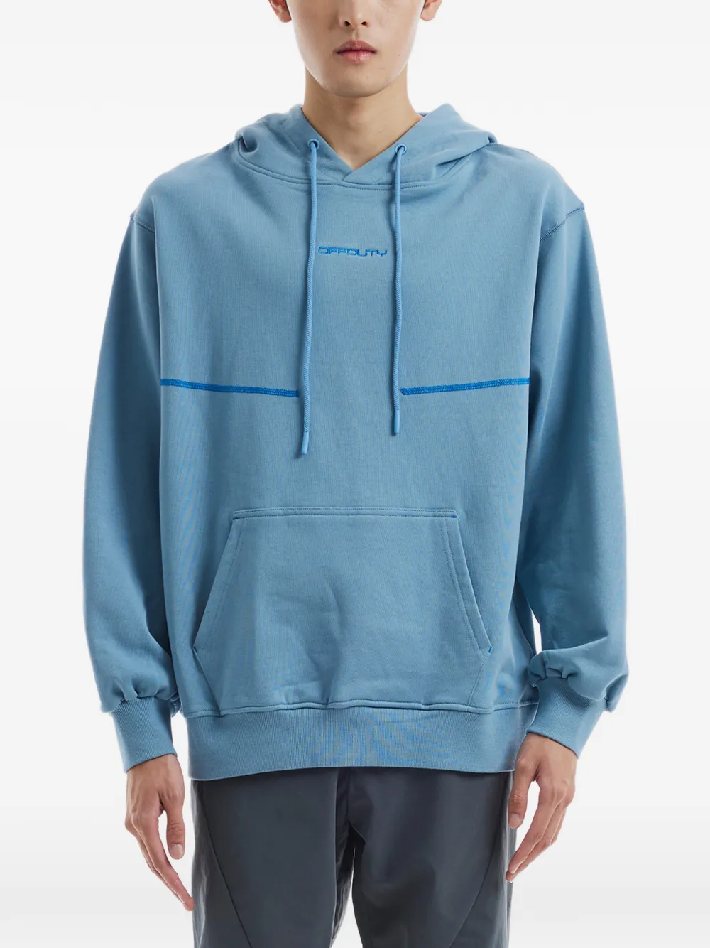 Off Duty Pine pocket hoodie - Blu