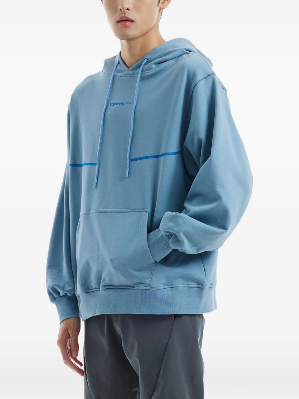 Off Duty Pine hoodie met zak Blauw