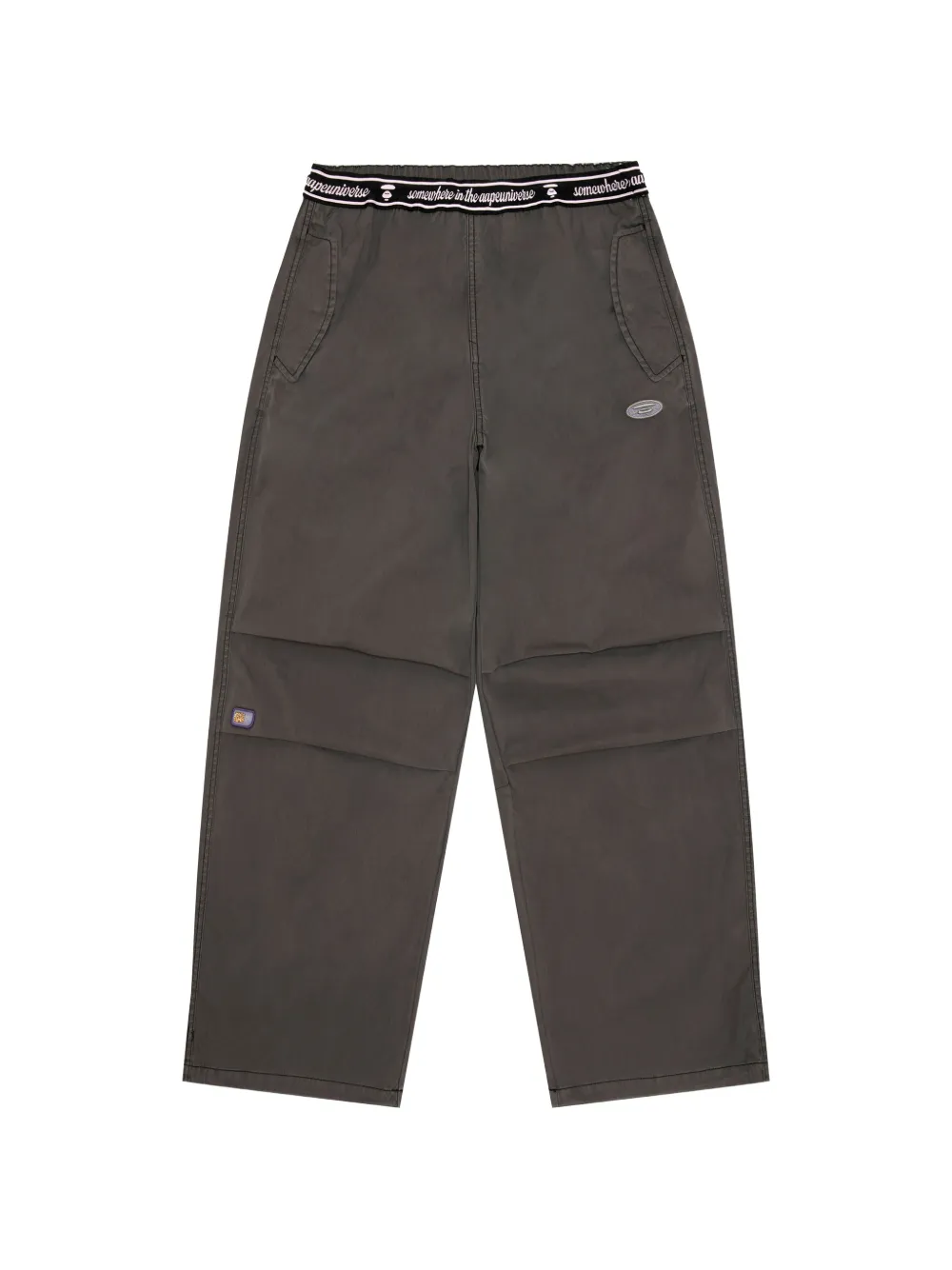 AAPE BY *A BATHING APE® Pantaloni con applicazione logo - Grigio