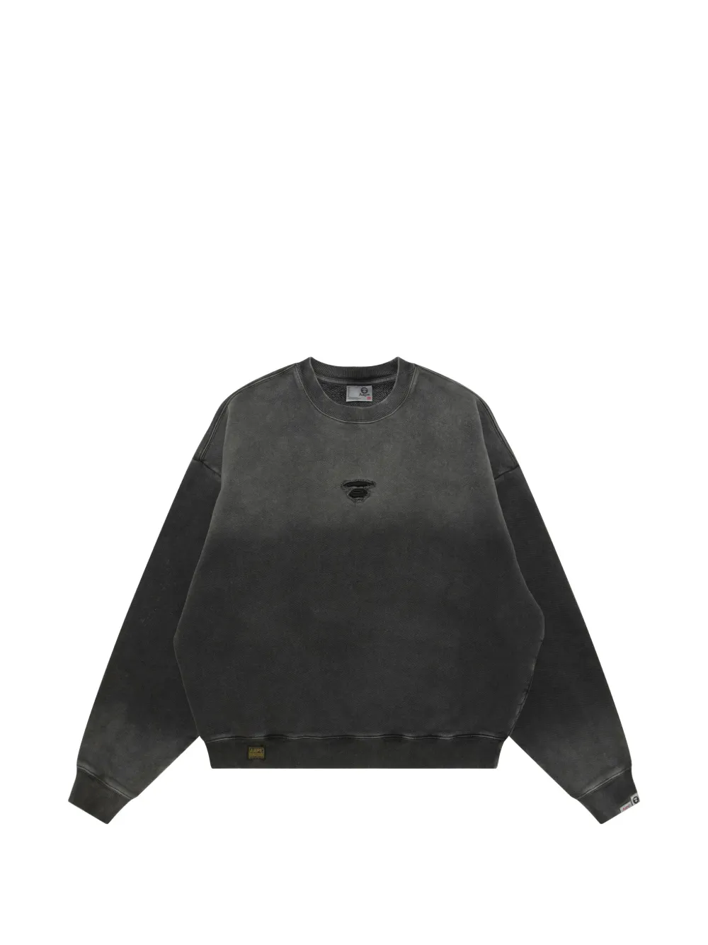 AAPE BY *A BATHING APE® Felpa con applicazione - Grigio