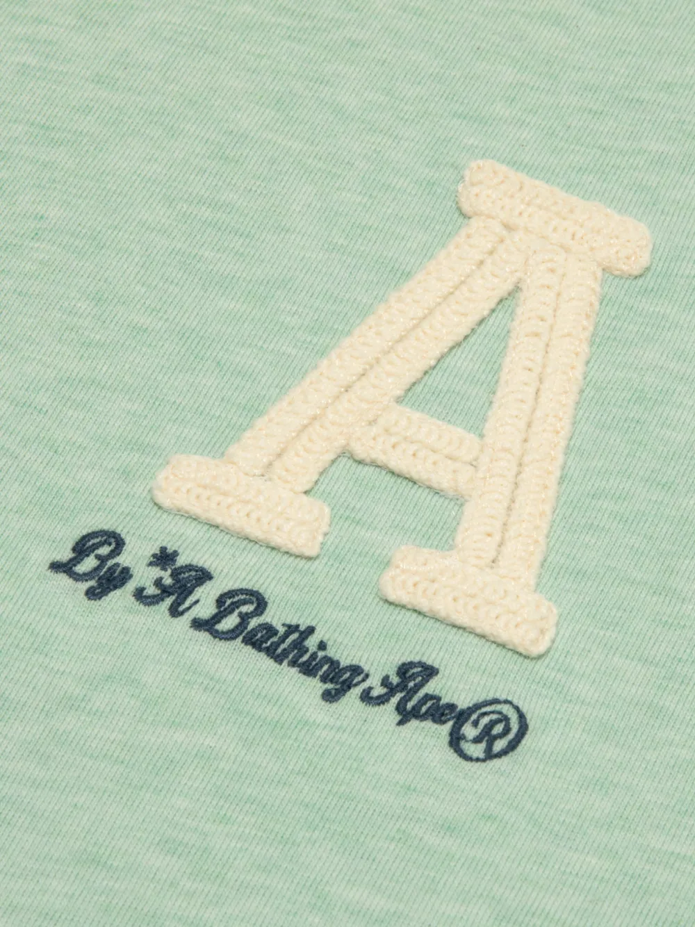 AAPE BY *A BATHING APE T-shirt met geborduurd detail Groen