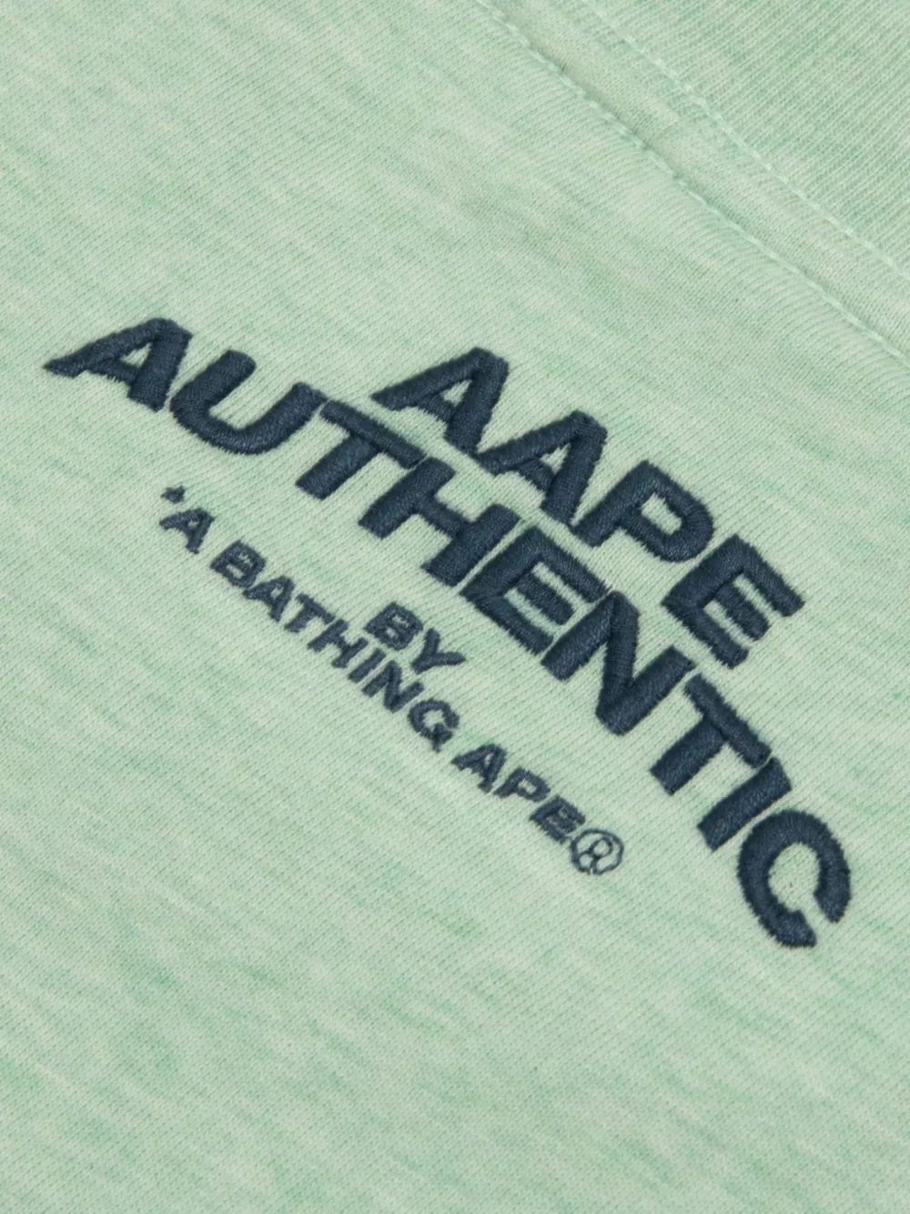 AAPE BY *A BATHING APE T-shirt met geborduurd detail Groen