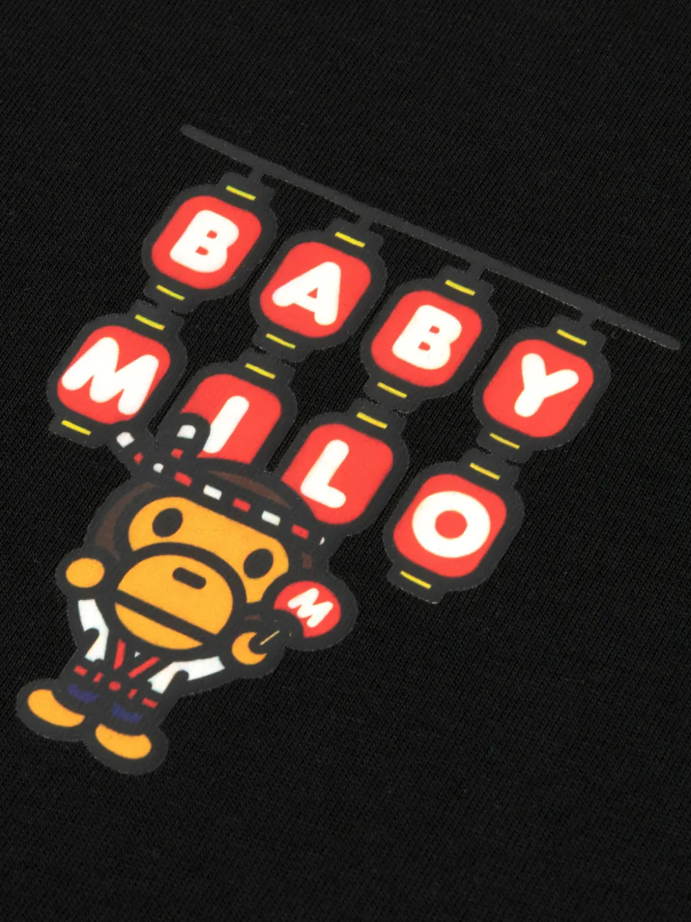 *BABY MILO STORE BY *A BATHING APE T-shirt met grafische print Zwart