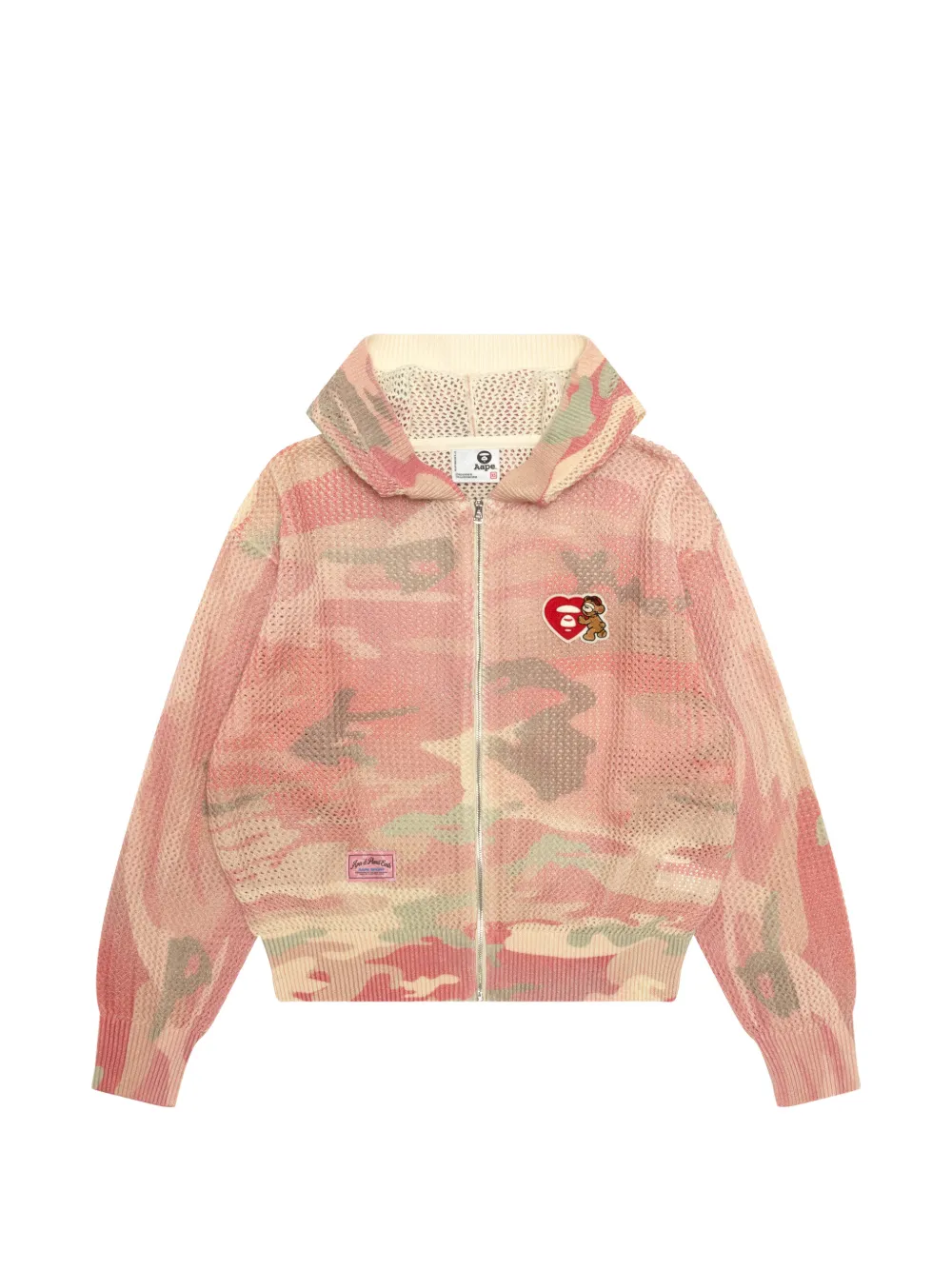 AAPE BY *A BATHING APE® Felpa con stampa camouflage - Rosa