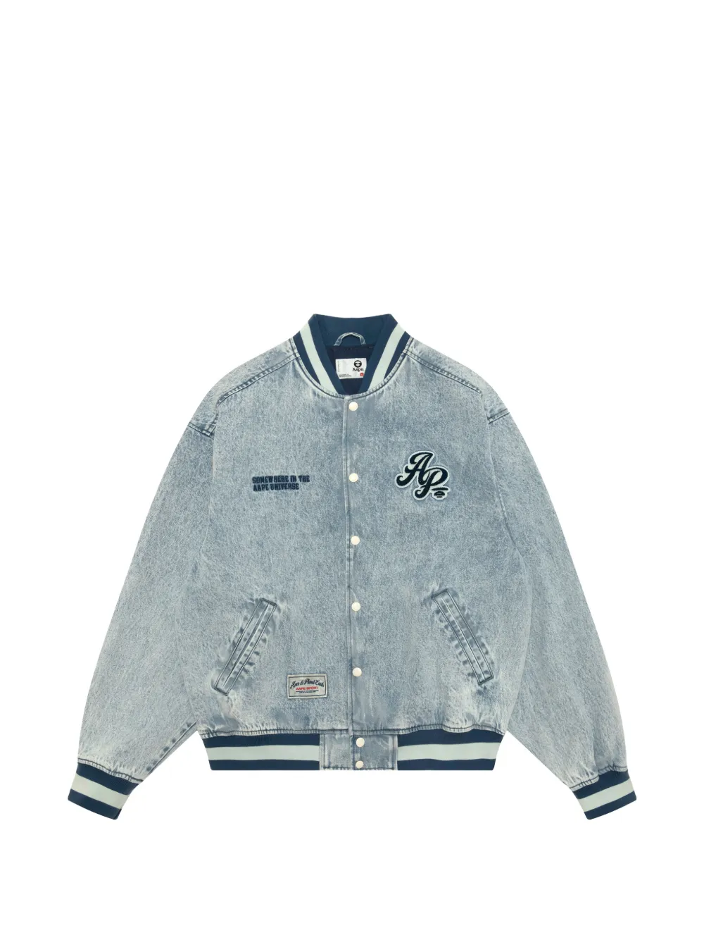 AAPE BY *A BATHING APE® Bomber con ricamo - Blu