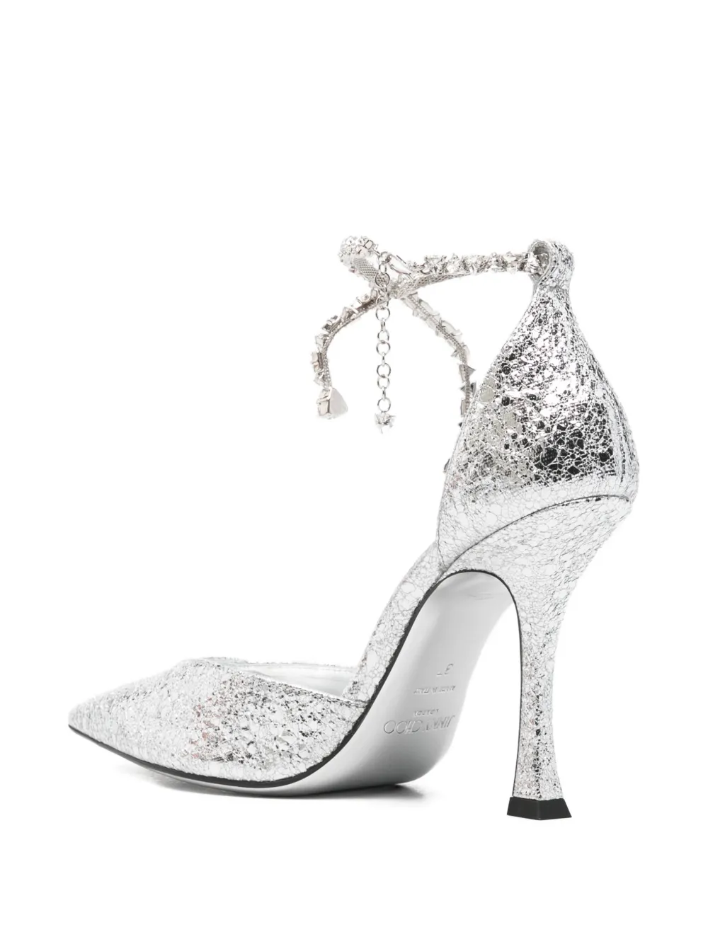 Jimmy Choo Stevie pumps met metallic hak Zilver