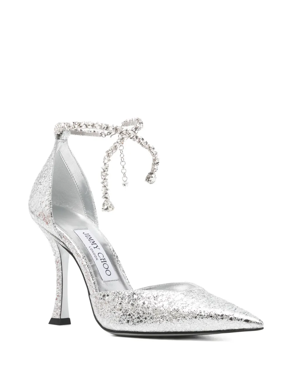 Jimmy Choo Stevie pumps met metallic hak Zilver