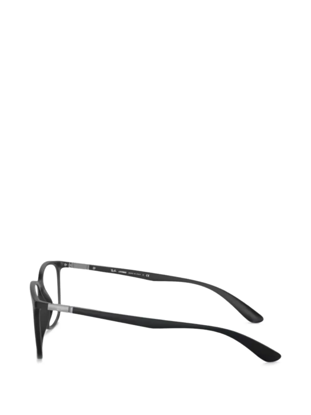  Ray-ban Matte Square-frames Glasses - Black 