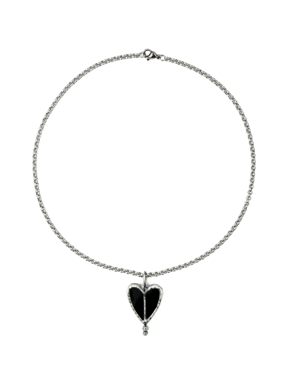 Poison Drop Lab Collana con pendente a cuore - Argento