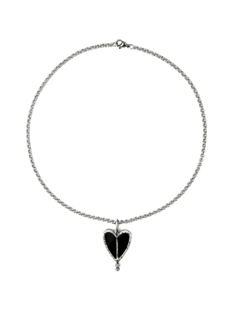 Poison Drop Lab collar con dije de corazón
