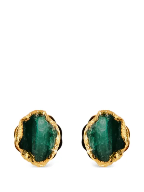 FENOMENA emerald stud earrings