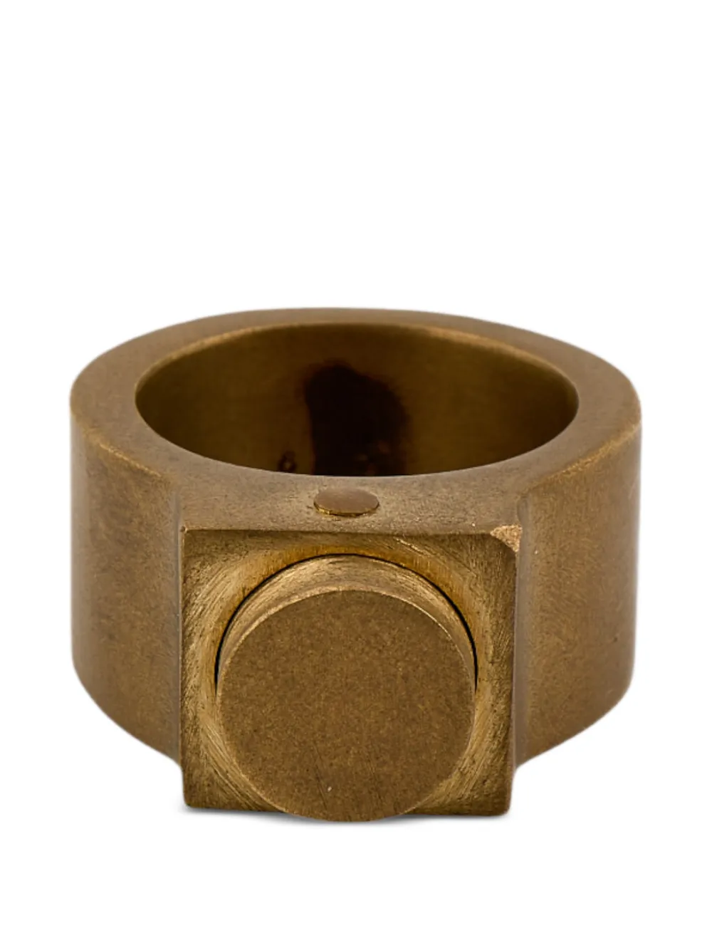 Parts of Four Sahara square gold ring - Oro