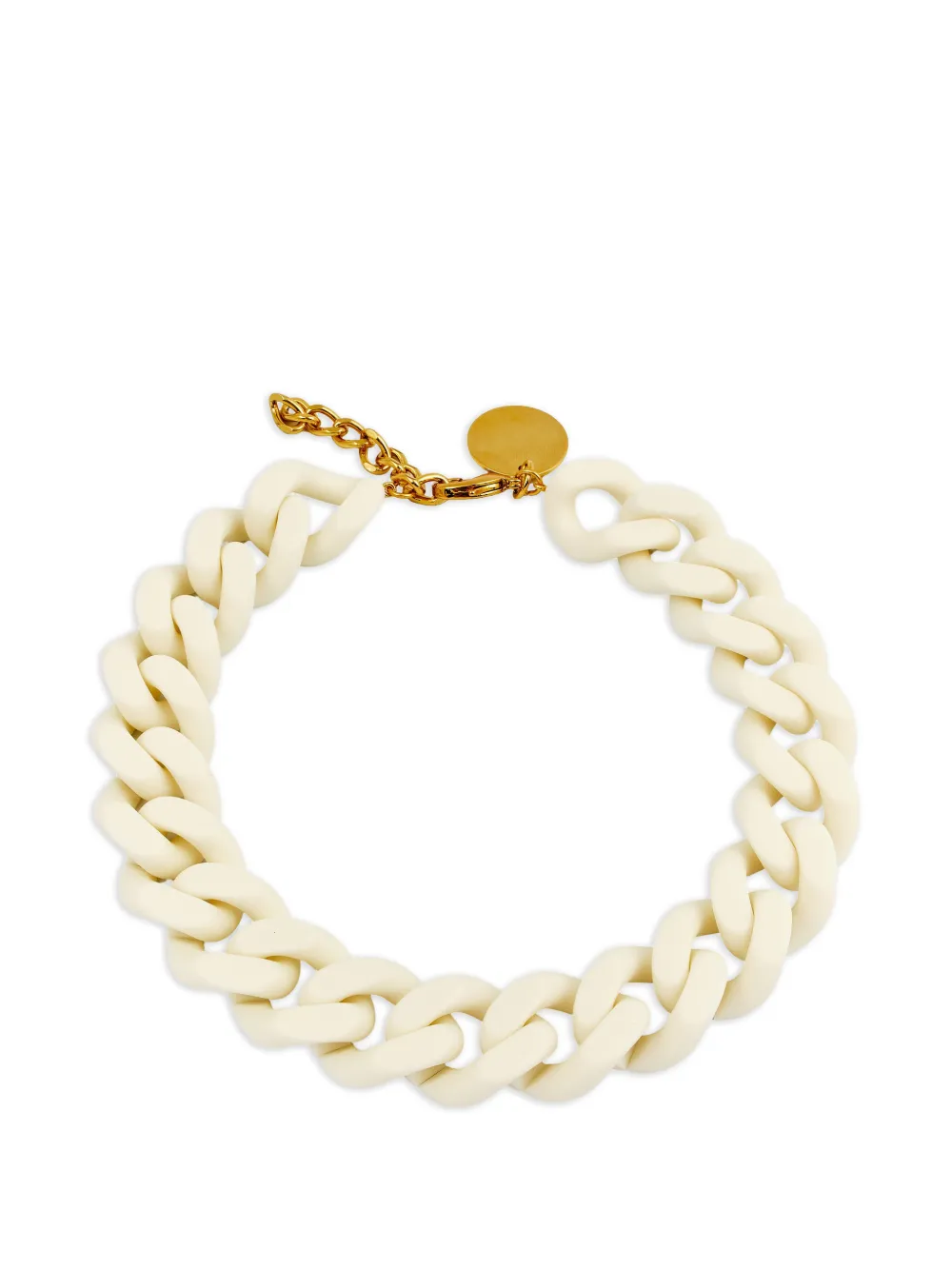 Vanessa Baroni Chunky-chain Necklace In White