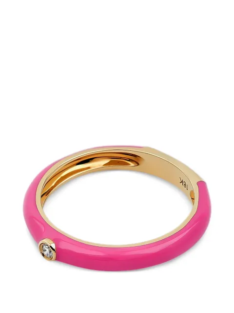 Herald Percy Diamonds Emaillierter Ring mit Diamanten