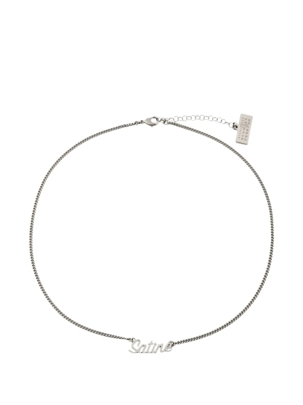 MM6 Maison Margiela pendant-detail necklace - Silber