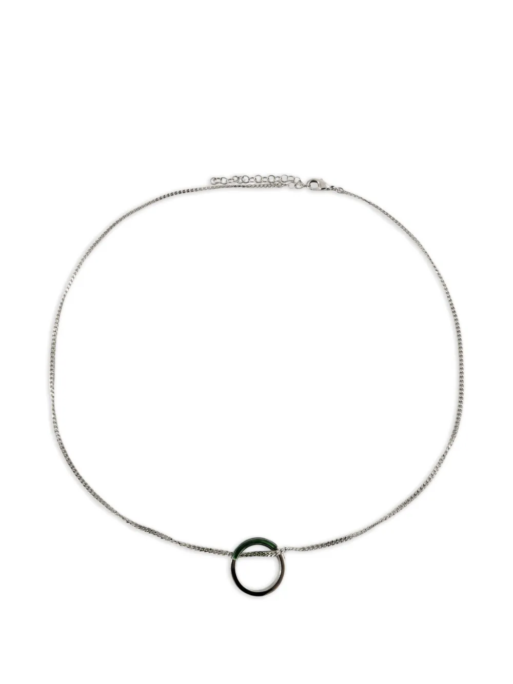 MM6 Maison Margiela ring-pendant necklace - Argento