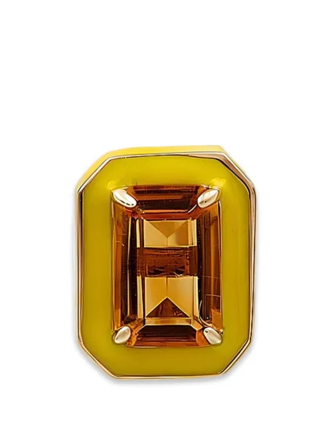 Herald Percy Diamonds arete con citrino esmaltado