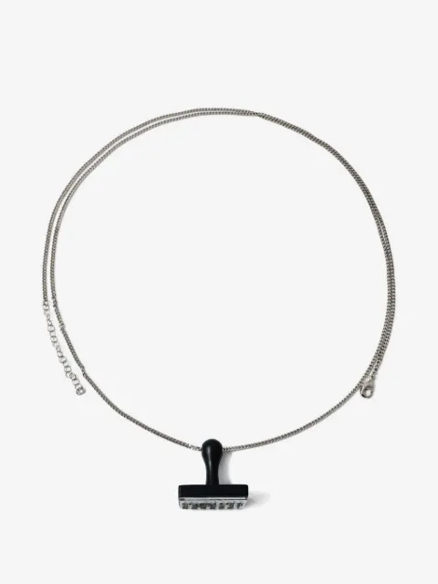 MM6 Maison Margiela stamp-pendant necklace