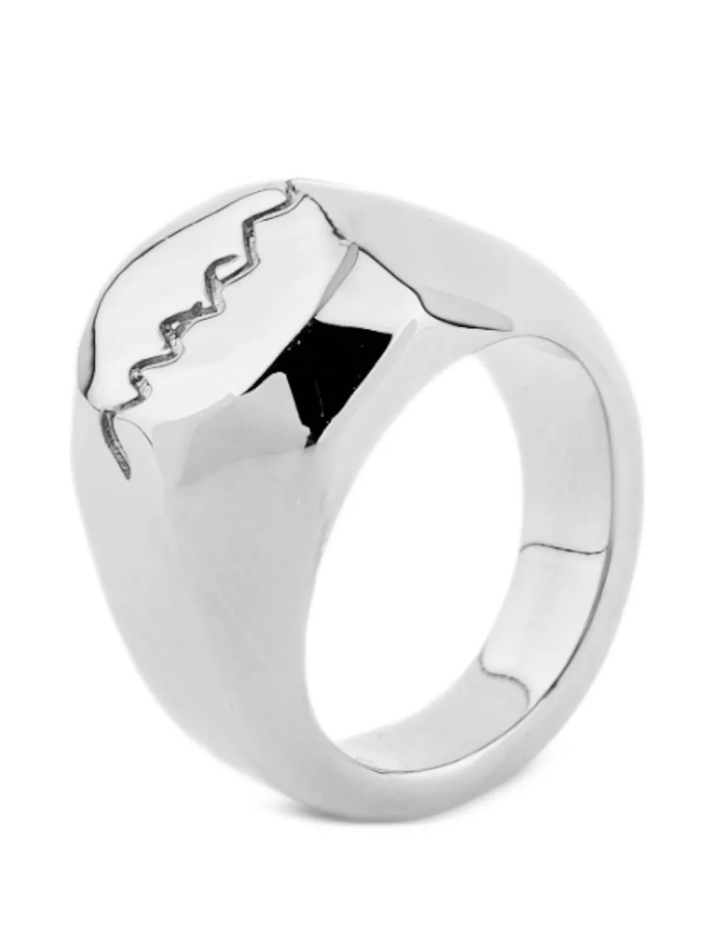 Marni Anillo Con Logo - Plateado 